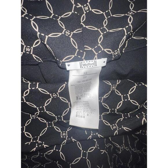 Print Leggings by Wolford S Black Desert Pants on Soft Material Logo Design xs - Picture 11 of 12